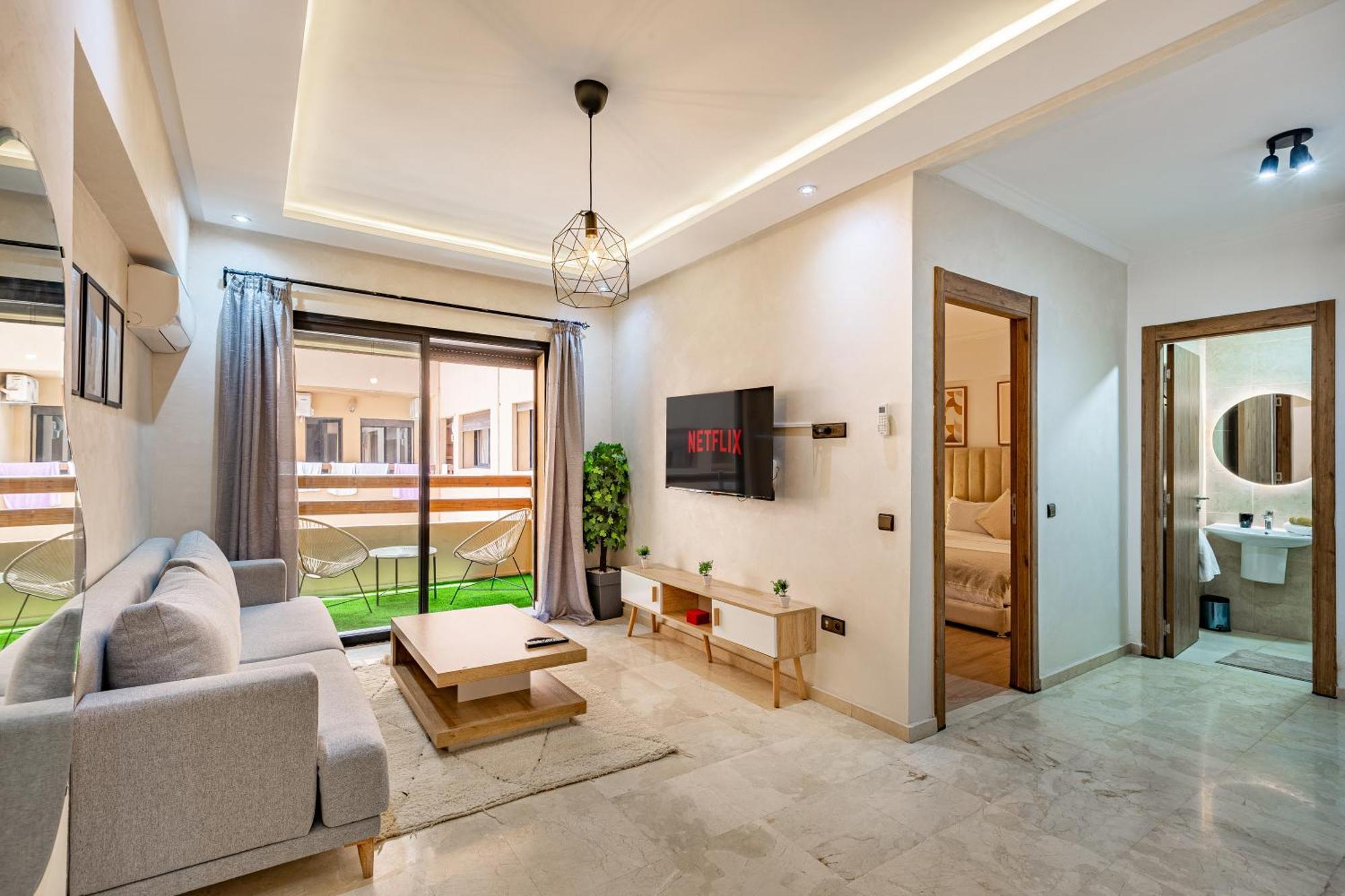 Jolie & Luxueux Appart A Gueliz - 100% Equipe Marrakesh Luaran gambar